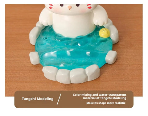Onsen Cat Kawaii Phone Stand