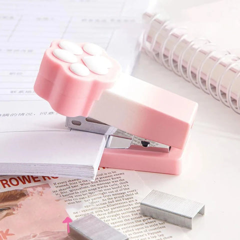 Kawaii Pastel Cat Paw Stapler