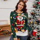 Santa Claus Crewneck Pullover Sweater with Lights | NCS
