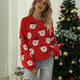 Santa Claus Head Knitted Christmas Sweater | NCS