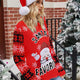 Santa Claus Sequin Embroidered Christmas Sweater | NCS