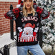 Santa Claus Sequin Embroidered Christmas Sweater | NCS