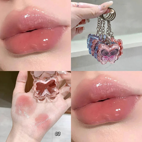 Butterfly Lip Gloss Keychain