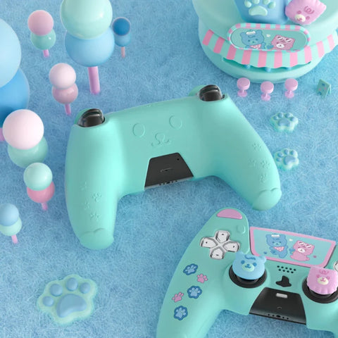PlayVital Kawaii Bears PS5 Controller Cover