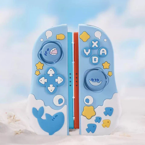 Kawaii Sharky and Friends Switch Hard Cover and Grips NS2