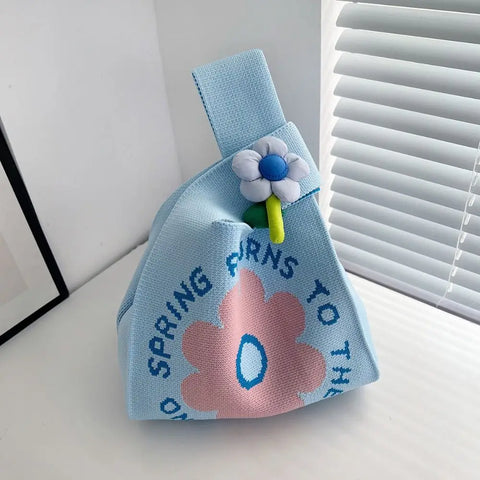 Kawaii Flower Knot Beach Bag