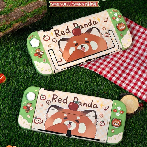 Kawaii Red Panda Picnic Switch Case OLED/NS2