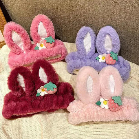 Strawberry Bunny Beauty Headbands