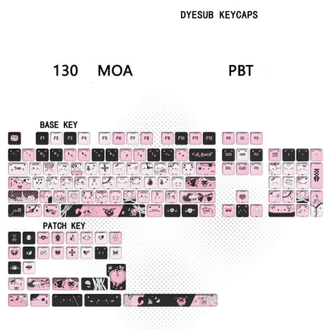 Kawaii Creepy Cuties Keyboard Keycaps