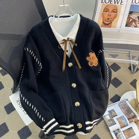 Sweet Teddy Bear Cardigan