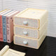 Pastel Gingham Desktop Stationery Organizer