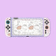 Kawaii Bear and Kitties Tea Party Switch Case NS2
