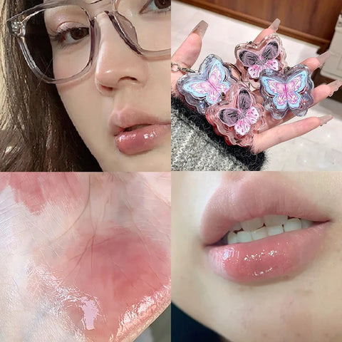 Butterfly Lip Gloss Keychain