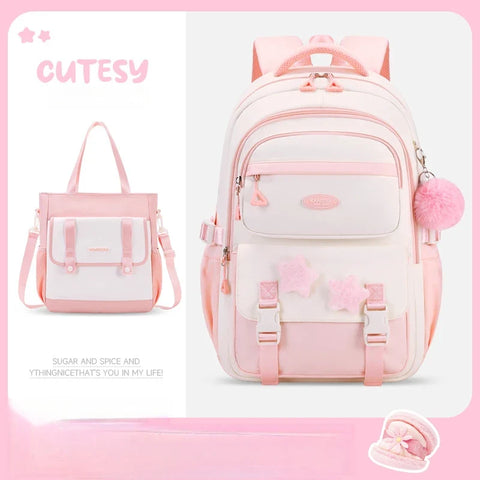 Kawaii Pastel Cutesy Backpack Set