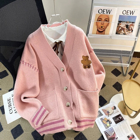 Sweet Teddy Bear Cardigan