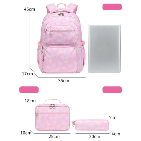 3 Pcs/Set Mermaid Backpack