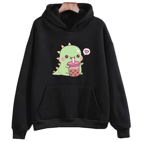 Rexy Loves Boba Tea Hoodie