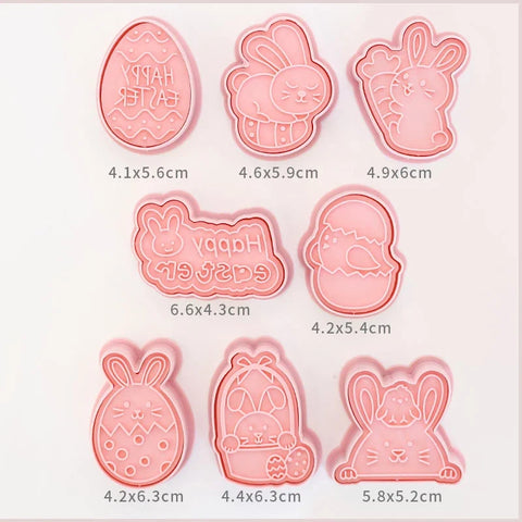 Kawaii Cookie Cutters 3D 8 Pcs