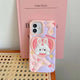 Pink Heart Bunny iPhone Case