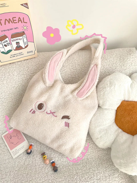 Kawaii Bunny & Bear Tote Bags