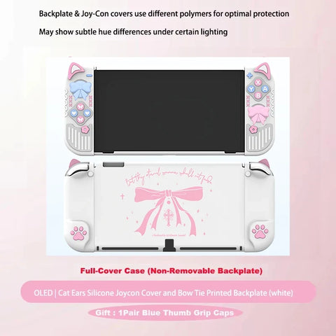 Kawaii Neko and Bows Switch Case NS/OLED/NS2
