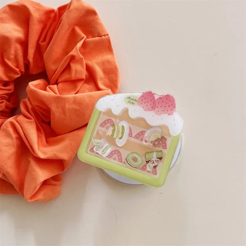 Kawaii Matcha Cake Phone Grip