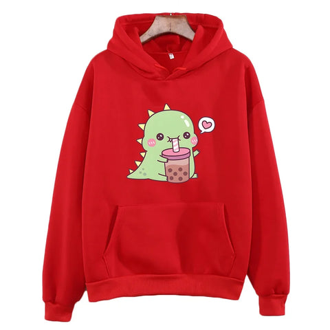 Rexy Loves Boba Tea Hoodie
