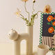 Pastel Ceramic Cat Flower Vases