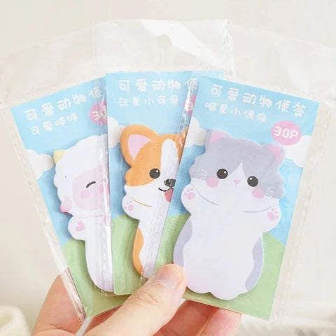 Kawaii Animal Hugs Sticky Notes