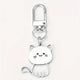 Silvery Cat Kawaii Keychain