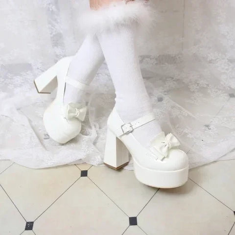 Pastel High Heel Platform Shoes