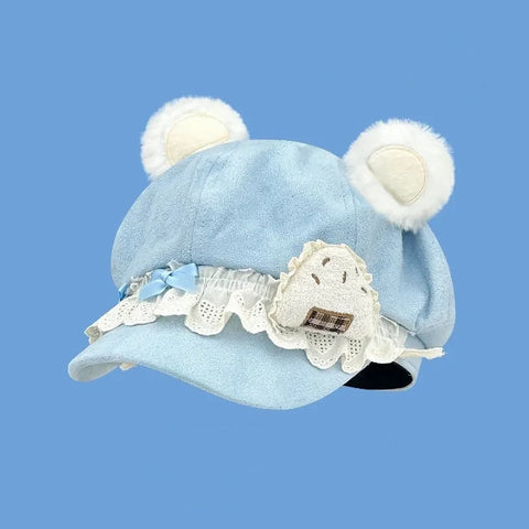 Kawaii Strawberry Bear Hat