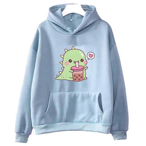 Rexy Loves Boba Tea Hoodie