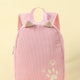 Pink Corduroy Cat Kids Backpack