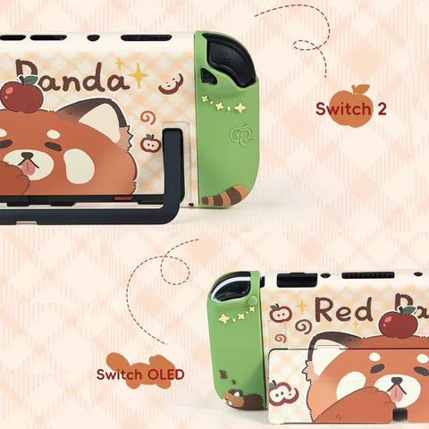Kawaii Red Panda Picnic Switch Case OLED/NS2