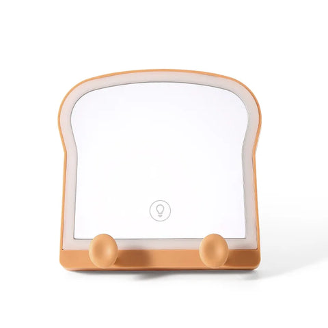 Kawaii Toast LED Makeup Mirror