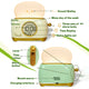 Kawaii Toaster Night Light Alarm Clock