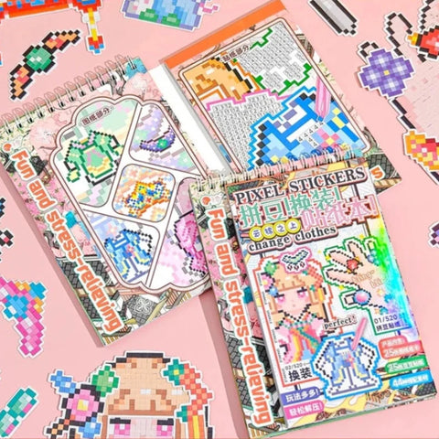 ZIYI Dress Up Pixel Art Stickers
