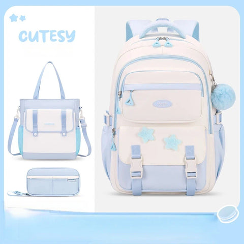 Kawaii Pastel Cutesy Backpack Set