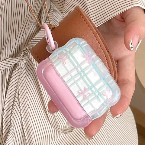 Cute Pink Bows Airpods Case