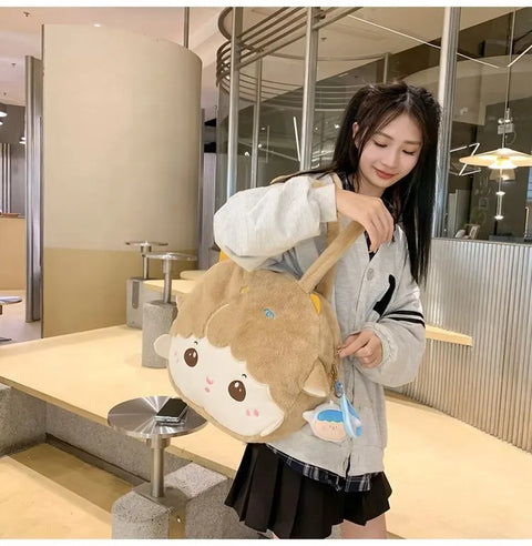 Lamb Face Tote Bag