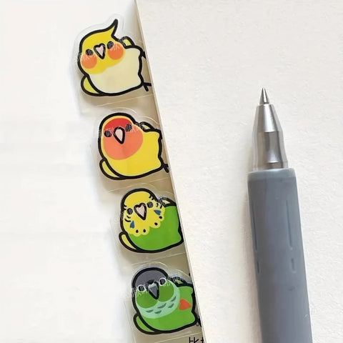 Kawaii Bird Index Stickers