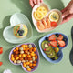Heart Shaped Snack Plates Set