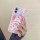 Pink Heart Bunny iPhone Case