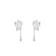 Silver Butterfly Stud Earrings
