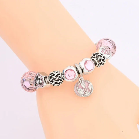 Kawaii Pink Charm Bracelets