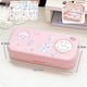 Kawaii Pastel Animal Cuties Double Tiered Pencil Case