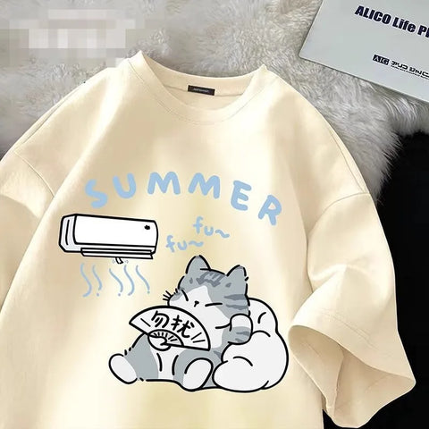Kawaii Cool Cutie Cat T Shirt