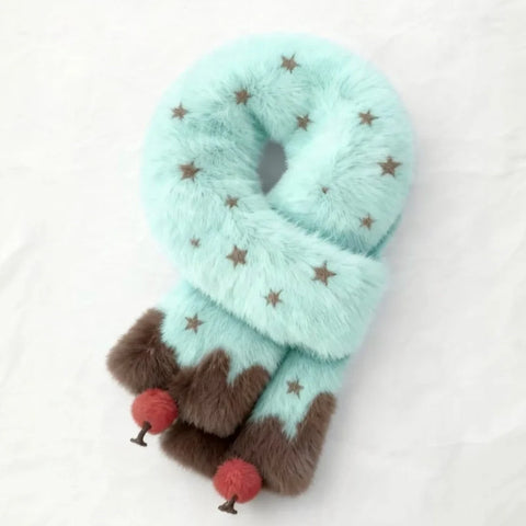 Strawberry Cake Plush Scarf