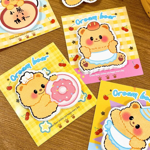 Creamy Bear Sticky Notes